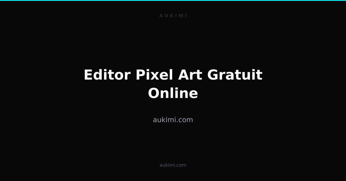 Editor Pixel Art Gratuit Online | aukimi