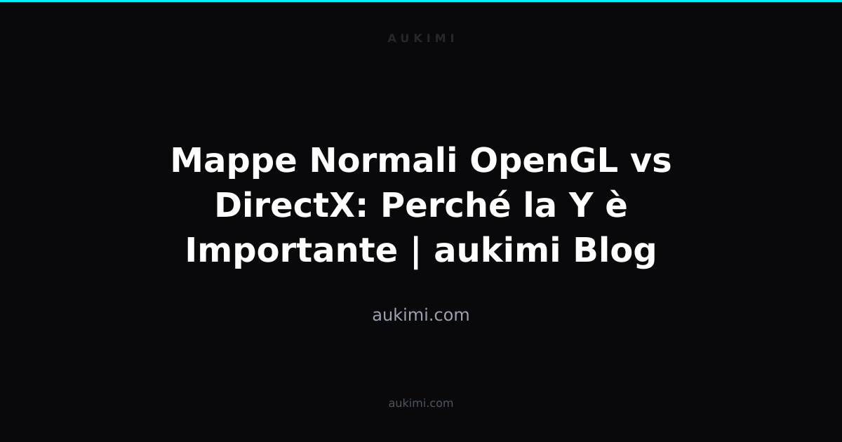 Mappe Normali OpenGL vs DirectX: Perché la Y è Importante | aukimi Blog ...