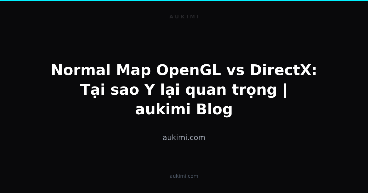 Normal Map OpenGL vs DirectX: Tại sao Y lại quan trọng | aukimi Blog ...